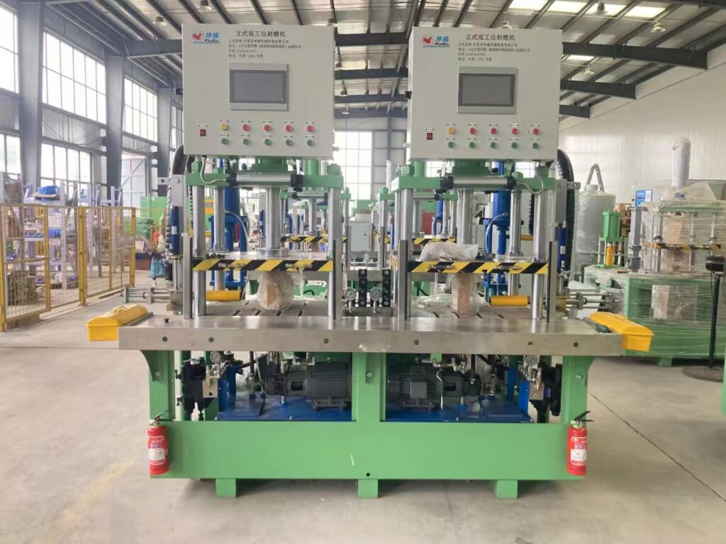 Double station 16-ton four-column waxing machine